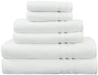 Denzi 6-Piece Towel Set - White