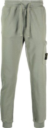 Compass-patch cotton track pants-AE