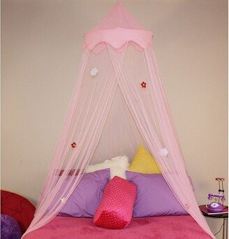 Pink Netted Dream Bed Canopy