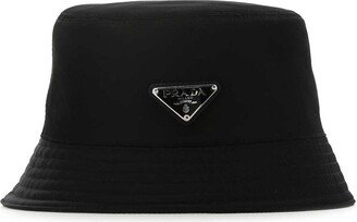 Re-Nylon Logo Plaque Bucket Hat