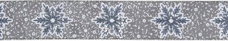 Northlight Gray Snowflake Christmas Wired Craft Ribbon 2.5
