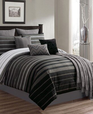 Riverbrook Home Barkley 10 Pc Queen Comforter Set - Black/gray