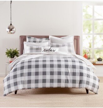 Damask Designs Gingham Colorblock 3-Pc. Comforter Set, Full/Queen, Created for Macy's