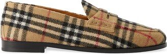 Hackney Checked Wool Loafers