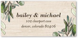 Wedding Address Labels: Dark Garden Address Label, Beige, Address Label, Matte