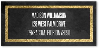 Address Labels: Glitzy Names Address Label, Black, Address Label, Matte