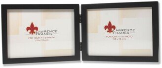 Hinged Double Black Wood Picture Frame - Gallery Collection - 5