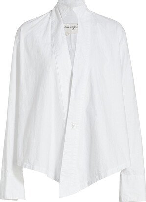 Asymmetric Single-Button Shirt