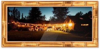 CountryArtHouse 24x8 Frame Gold Bamboo Picture Frame - Complete Modern Photo Frame