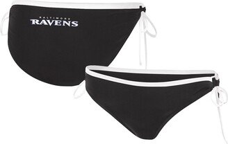 Women's G-iii 4Her by Carl Banks Black Baltimore Ravens Perfect Match Bikini Bottom