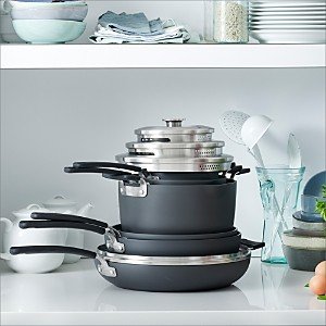 Levels 11-Piece Hard Anodized Stackable Ceramic Nonstick Set