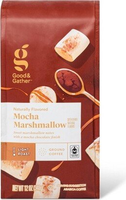 Naturally Flavored Mocha Marshmallow Light Roast Coffee Ground Coffee - 12oz - Good & Gather™