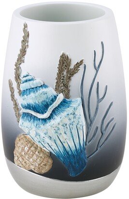 Blue Lagoon Ombre Seashells Tumbler