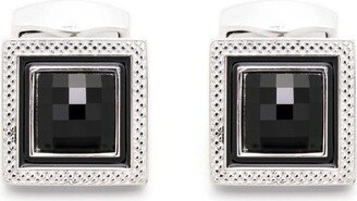 Faceted-Stone Square Cufflinks