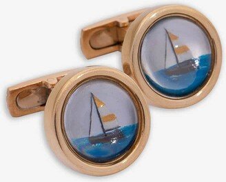 Cufflinks With Sailing Boat Cufflinks-AA