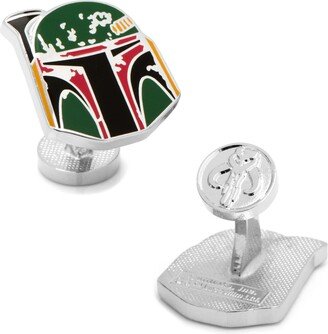 Boba Fett Distressed Helmet Cufflinks