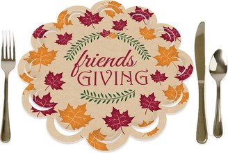 Big Dot Of Happiness Friends Thanksgiving Feast Friendsgiving Round Table Decor Paper Chargers 12 Ct