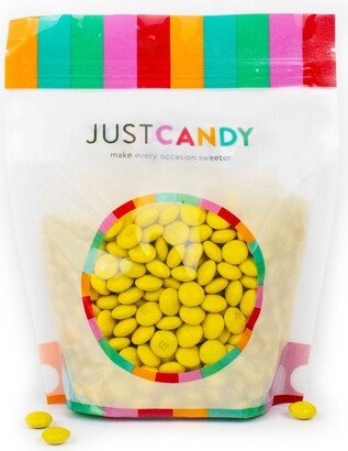 Just Candy 500 Pcs Yellow M&M's Candy Milk Chocolate (1lb, Approx. 500 Pcs)