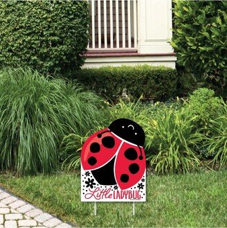 Big Dot Of Happiness Happy Little Ladybug - Outdoor Lawn Sign - Party Yard Sign - 1 Pc