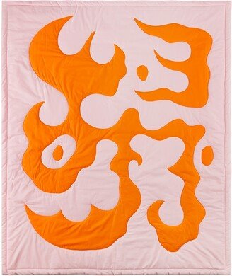Claire Duport Pink & Orange Large Form I Blanket