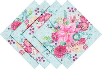 Boho Christmas Set of 4 Napkins, 20