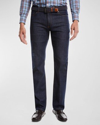 Men's Straight-Leg Stretch-Denim Jeans