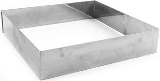 Gobel 863360 Stainless Steel Square Cake Ring 8-11/16 Inch x 8-11/16 Inch x 1-3/4 Inch High