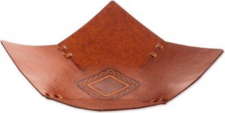 Handmade Square Lasso Leather Catchall