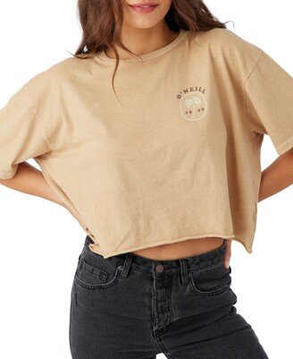 Juniors' State Of Mind Cropped T-Shirt