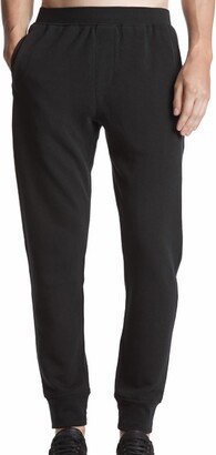 Men Slim French Terry Sweatpant In Black