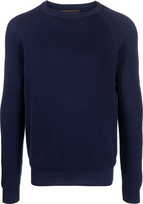 Raglan-Sleeve Crew-Neck Jumper