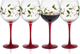 Winterberry 4-Piece Wine Goblets Set, Service For 4