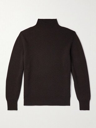 Ribbed Cashmere Rollneck Sweater-AC