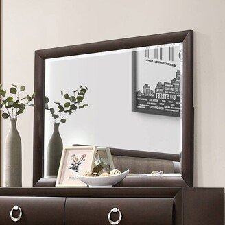 Strick & Bolton Vistic Rectangular Mirror - Dark Merlot