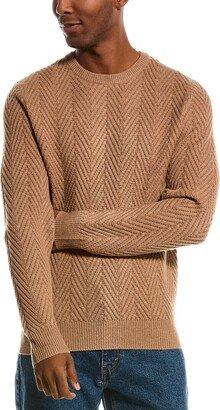 Herringbone Wool & Cashmere-Blend Sweater