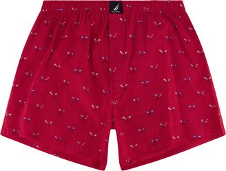 Oar Print Woven Boxer