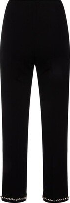 Straight Leg Studded Trim Trousers