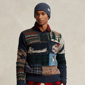 Patchwork Wool-Cashmere Sweater