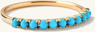 Turquoise Half Eternity Ring