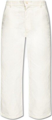 Logo-Embroidered Tapered Leg Pants