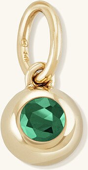 Birthstone Sphere Charm Emerald