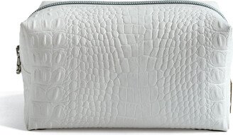 Saborka Cosmetic Bag Medium White Croco