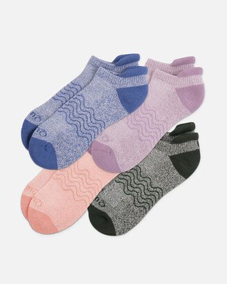 Organic Colorblock Marl Ankle Socks