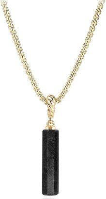 Barrel Charm in Gemstone with 18K Yellow Gold