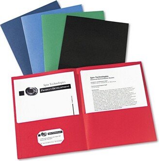 Two-Pocket Folder 40-Sheet Capacity Assorted Colors 25/Box 47993