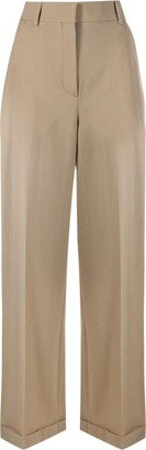 Wide-Leg Wool Trousers-AC