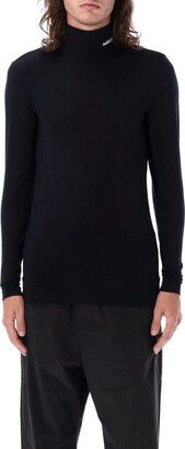 Logo Embroidered Turtleneck Knitted Jumper-AA