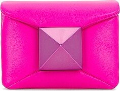 One Stud Micro Shoulder Bag in Fuchsia