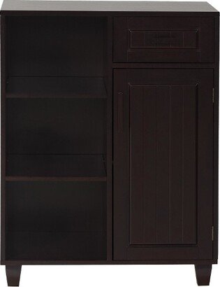 Catalina Floor Cabinet Dark Espresso Brown