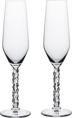 Carat Champagne Glass Set, 2 Pieces